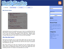 Tablet Screenshot of bedsocks.org